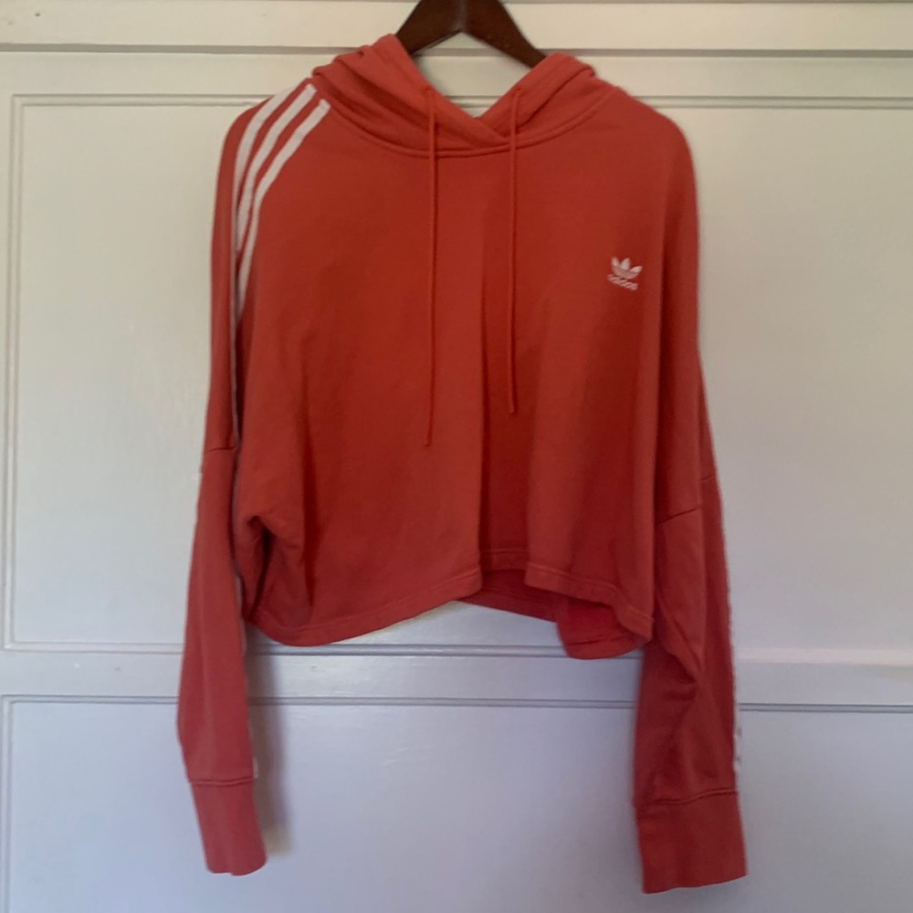 Adidas peach hoodie, Medium. Worn twice! Like new
